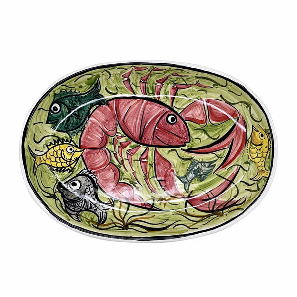 Small Oval Platter, Gozo Lobster