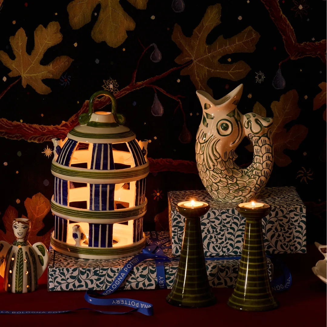 Blue Birdcage Lantern