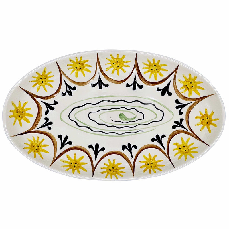 Villa Bologna Pottery X Collagerie Scalloped Large Oval Platter