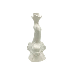 Dolphin Candlestick in Cream