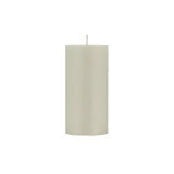 Pillar Candle 15cm in Gull Grey