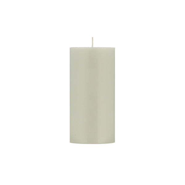 Pillar Candle 15cm in Gull Grey