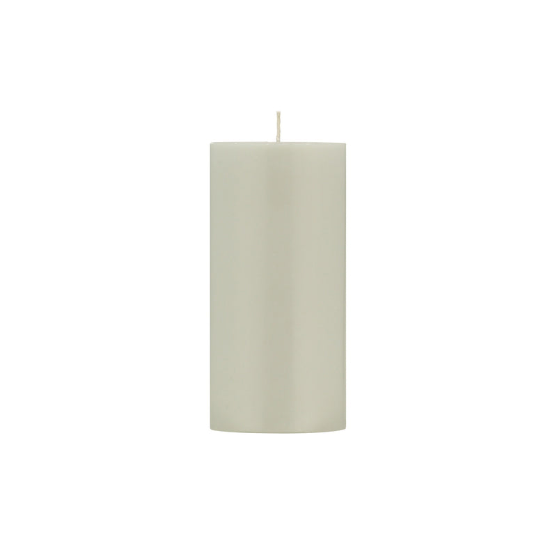 Pillar Candle 15cm in Gull Grey