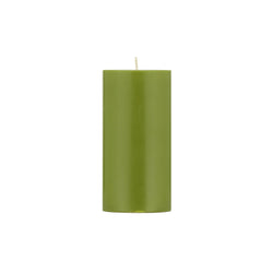 Pillar Candle 15cm in Olive Green