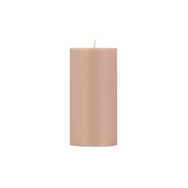 Pillar Candle 15cm in Old Rose