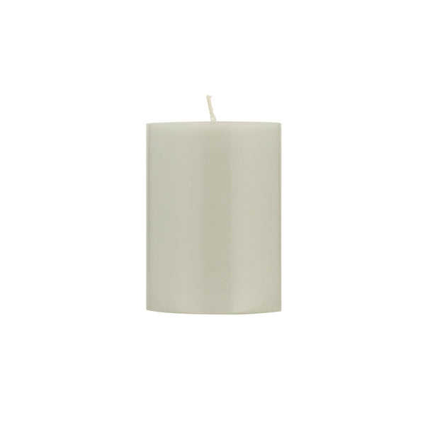 Pillar Candle 10cm in Gull Grey