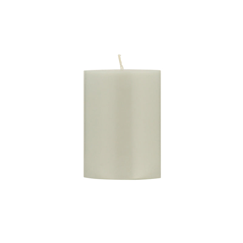 Pillar Candle 10cm in Gull Grey