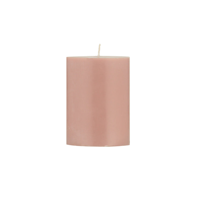 Pillar Candle 10cm in Old Rose