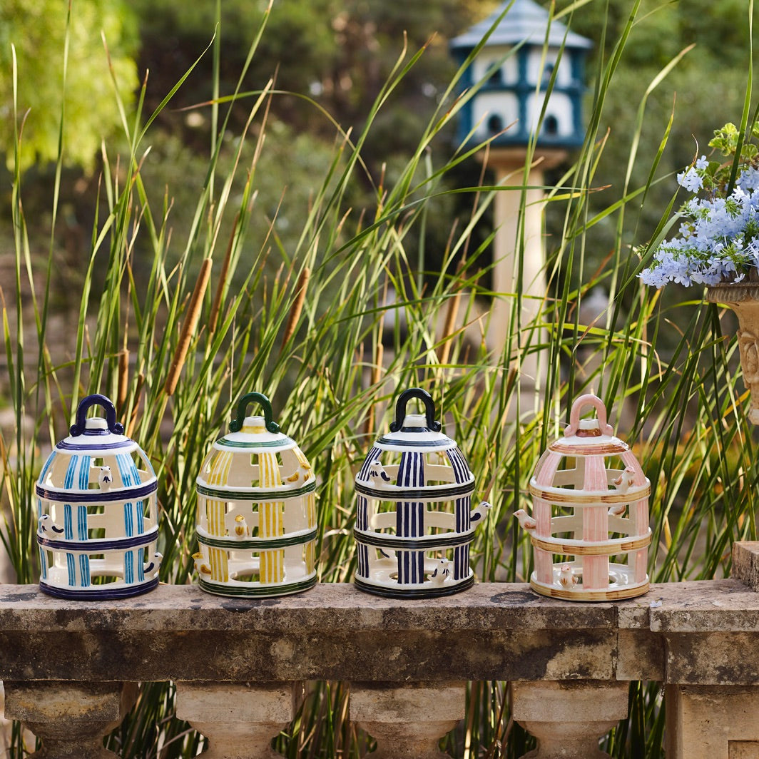 Blue Birdcage Lantern