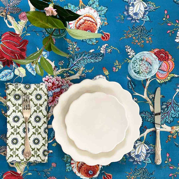 Chintz Acqua Tablecloth