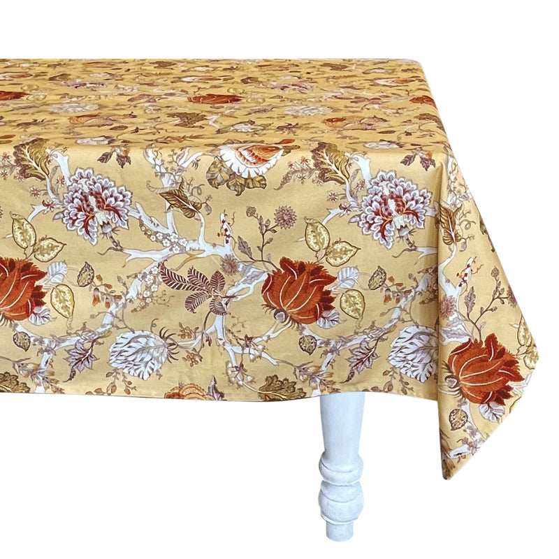 Chintz Butter Yellow Tablecloth