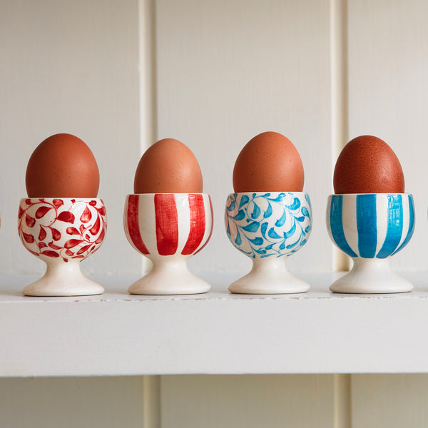Egg Cup in Red, Scoll