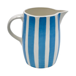 Water Jug in Light Blue, Stripes