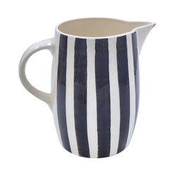 Water Jug in Black, Stripes