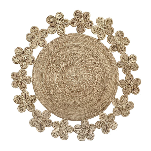 Flower Placemat 38cm in Natural