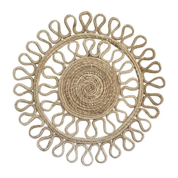 Double Loop Placemat 38cm in Natural