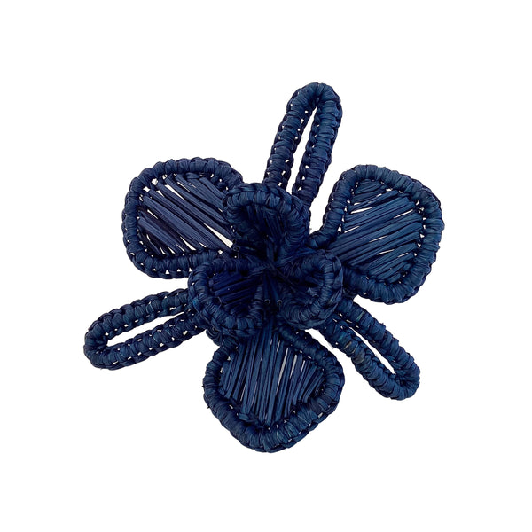Orchid Napkin Ring in Navy Blue