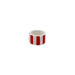 Napkin Ring in Red, Stripes