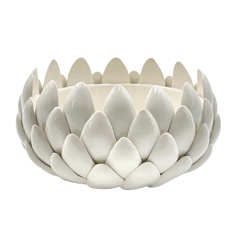 Artichoke Bowl in Cream, Large