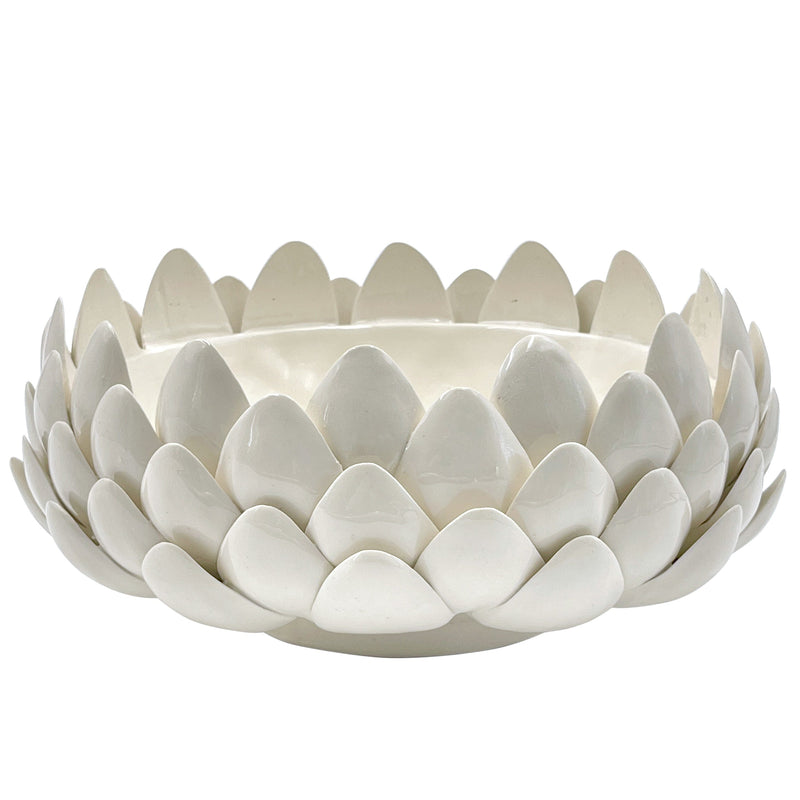Artichoke Bowl in Cream, Extra Large