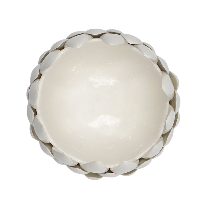 Artichoke Bowl in Cream, Medium