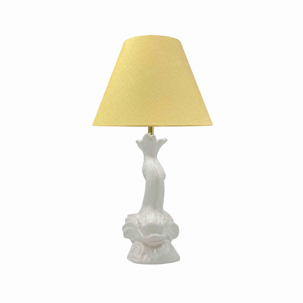 Dolphin Lamp in Cream, Small