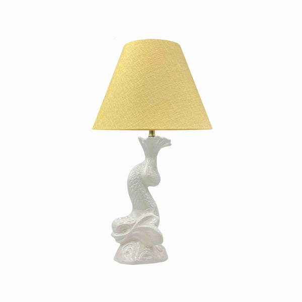 Dolphin Lamp in Cream, Small