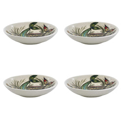 Pasta Bowl, Blue Aldo Fish, Set of Four