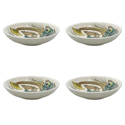 Pasta Bowl, Yellow Aldo Fish, Set of Four