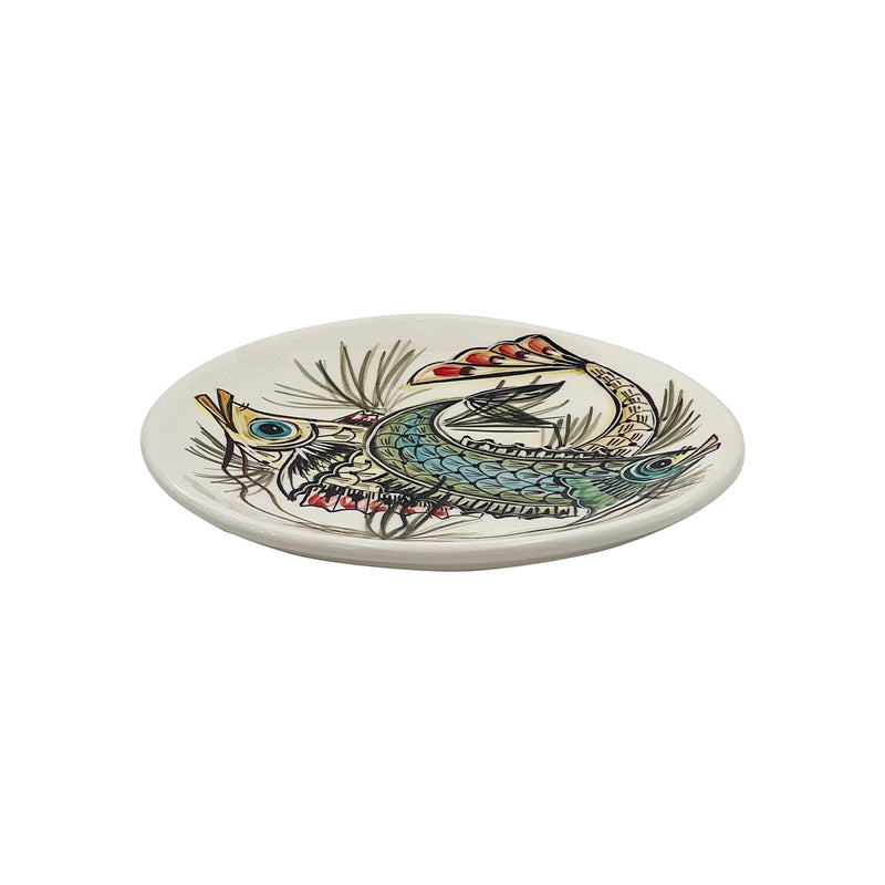 Side Plate, Blue Aldo Fish