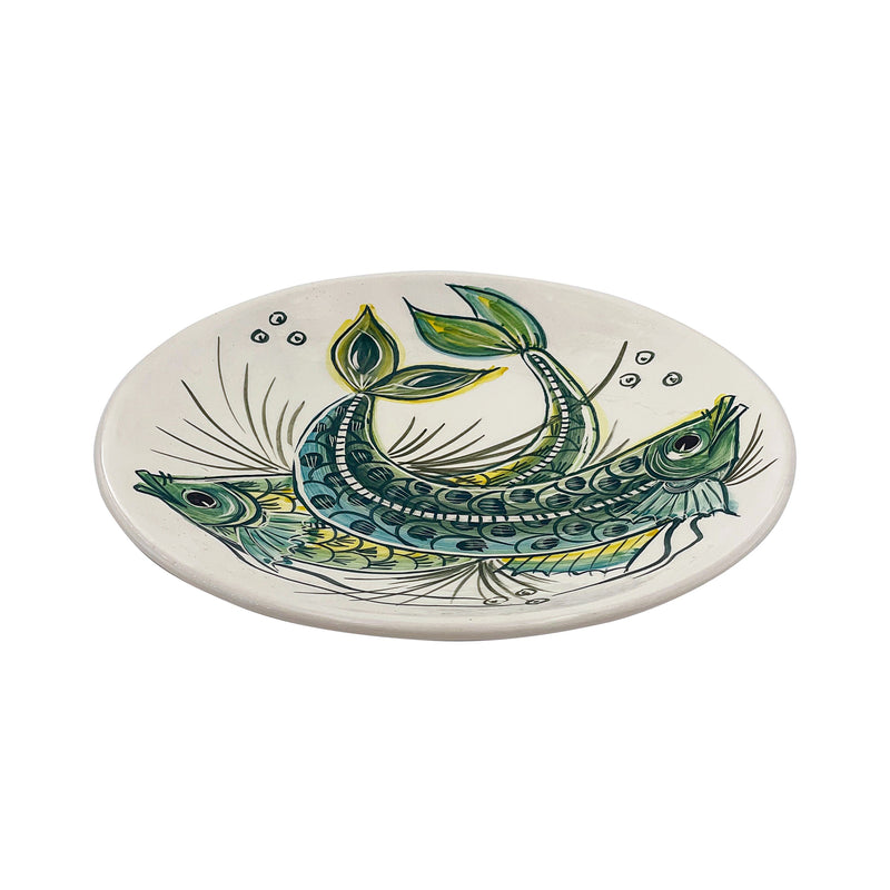 Dinner Plate, Green Aldo Fish