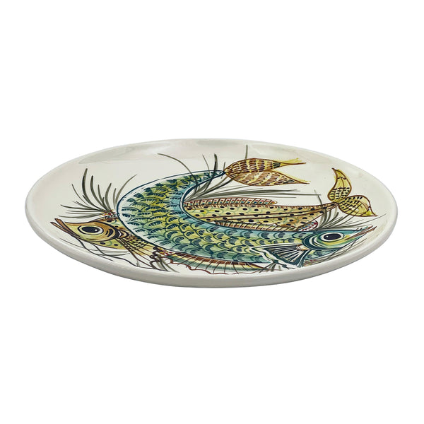 Charger Plate, Yellow Aldo Fish