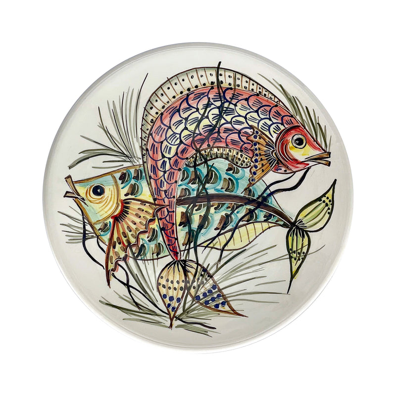 Dinner Plate, Red Aldo Fish