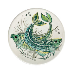 Dinner Plate, Green Aldo Fish