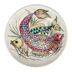 Charger Plate, Red Aldo Fish