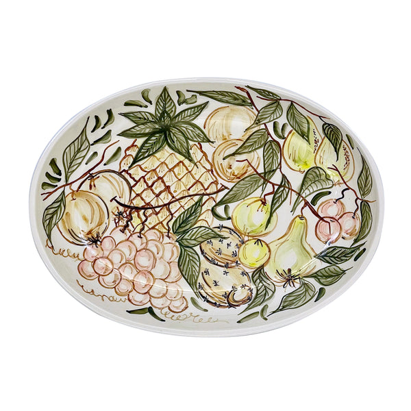 Small Oval Platter, Fruit