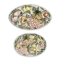 Set of Two Serving Platters, Fruit
