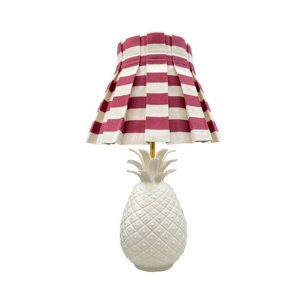 Small Empire Lampshade 24cm with Tangier Red Stripe Cover