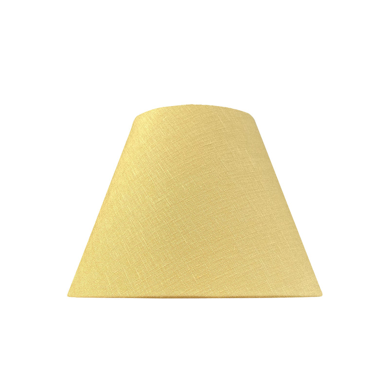 Small Empire Linen Lampshade 25cm in Yellow