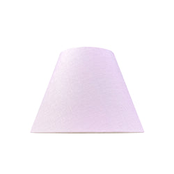 Small Empire Linen Lampshade 25cm in Pink