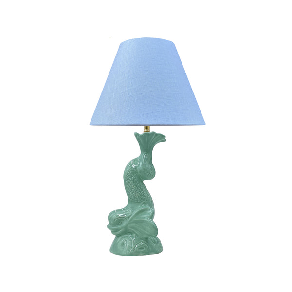 Dolphin Lamp in Pistachio, Small