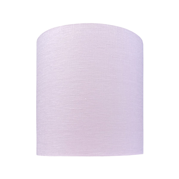 Small Drum Linen Lampshade 25cm in Pink