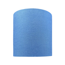 Small Drum Linen Lampshade 25cm in Navy Blue
