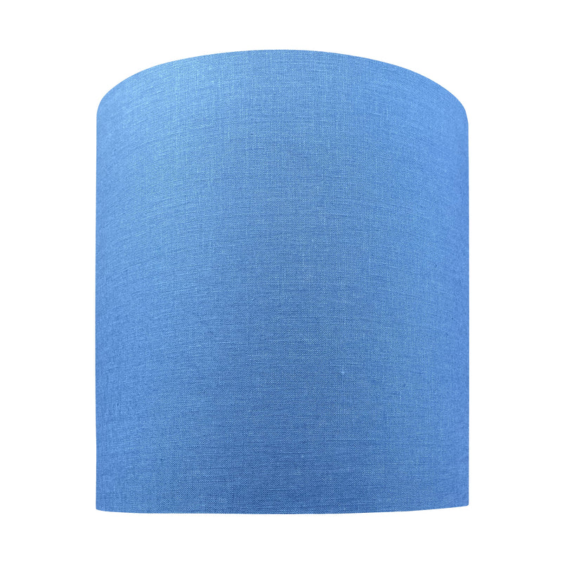 Large Drum Linen Lampshade 36cm in Navy Blue