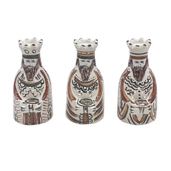 King Tea Lights in Brown, Set of Three