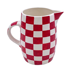 Water Jug in Red, Checks