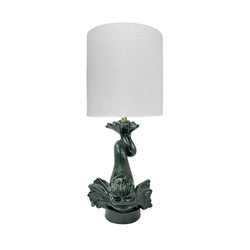 Dolphin Lamp in Emerald Green