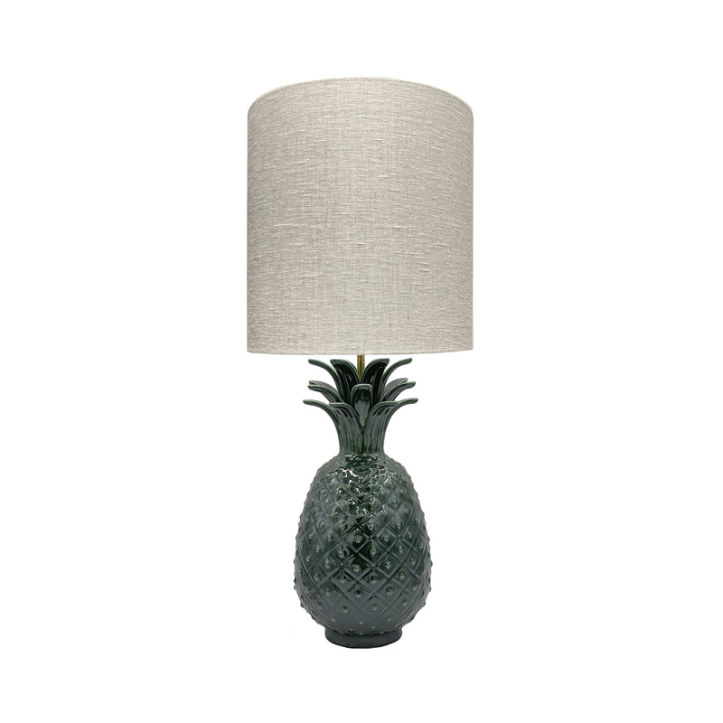 Pineapple Lamp in Emerald Green