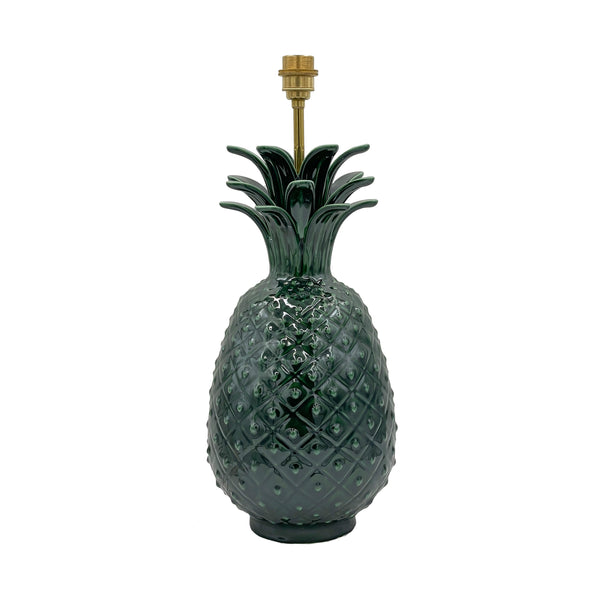Pineapple Lamp in Emerald Green