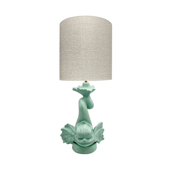 Large Drum Linen Lampshade 36cm in Sand